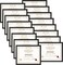 16-Pack 8.5x11 Black Certificate & Photo Frames – Bulk Document, Award, and Diploma Frames for Wall or Table Display (Black)